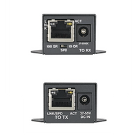 Kit de Extensor PoE/PoE+, Hasta 610 Metros (2000 ft) con Cable Cat5e o Cat6, 10/100Mbps, Incluye Transmisor, Receptor y Fuente de Alimentación