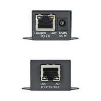 Kit de Extensor PoE/PoE+, Hasta 610 Metros (2000 ft) con Cable Cat5e o Cat6, 10/100Mbps, Incluye Transmisor, Receptor y Fuente de Alimentación