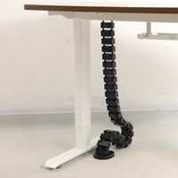 Portacable de Tipo Cadena para Escritorio / Organizador de Cables Vertical Articulado / 1200 mm (47.24 Pulgadas) de Longitud / Evita que los Cables se Enreden o Tensen al Momento de Elevar la Altura