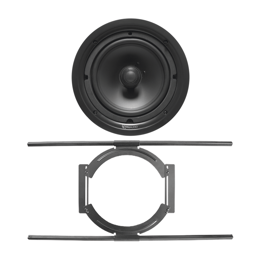 KIT de Bocina de Techo TruAudio de 6in PP6 con Soporte de Acero Rígido para Techos Suspendidos