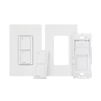 (Caseta Wireless) Kit, Apagador, base para empotrar en pared el control remoto PICO, tapa, ideal para el control de iluminación,.