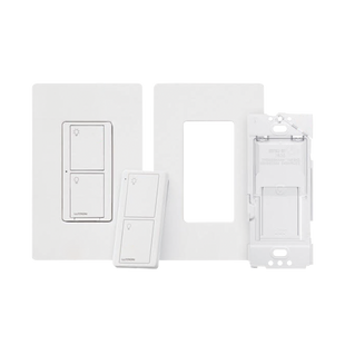 (Caseta Wireless) Kit, Apagador, base para empotrar en pared el control remoto PICO, tapa, ideal para el control de iluminación,.