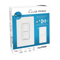 (Caseta Wireless) Kit, Apagador, base para empotrar en pared el control remoto PICO, tapa, ideal para el control de iluminación,.