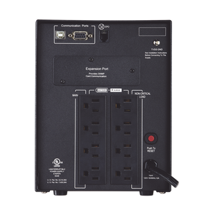 UPS de 1500 VA/1500 W, Topología Línea Interactiva, Entrada 120 Vca NEMA 5-15P, Onda Senoidal Pura, Mini Torre, Con 8 Tomas NEMA 5-15R