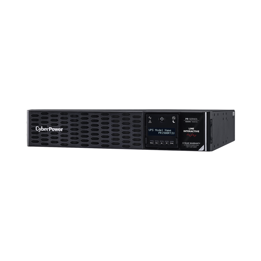 UPS de 1500 VA/1500 W, Topología Línea Interactiva, Entrada 120 Vca NEMA 5-15P, Onda Senoidal Pura, Torre o Rack 2 UR, Con 8 Tomas NEMA 5-15R