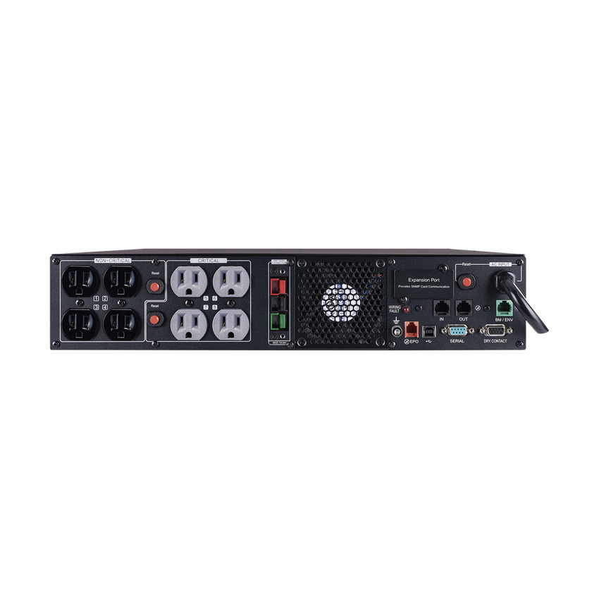 UPS de 1500 VA/1500 W, Topología Línea Interactiva, Entrada 120 Vca NEMA 5-15P, Onda Senoidal Pura, Torre o Rack 2 UR, Con 8 Tomas NEMA 5-15R
