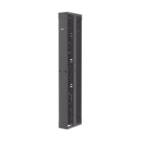Organizador Vertical PatchRunner™, Doble (Frontal y Posterior), Para Rack Abierto de 45 Unidades, 8in de Ancho, Color Negro