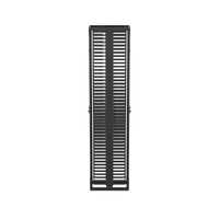 Organizador Vertical PatchRunner™, Doble (Frontal y Posterior), Para Rack Abierto de 45 Unidades, 10in de Ancho, Color Negro