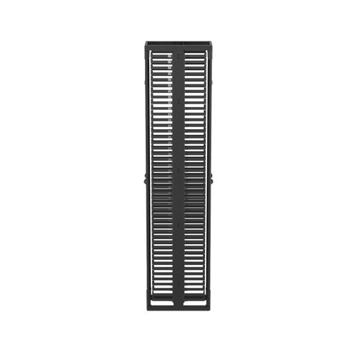 Organizador Vertical PatchRunner™, Doble (Frontal y Posterior), Para Rack Abierto de 45 Unidades, 10in de Ancho, Color Negro