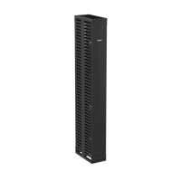 Organizador Vertical PatchRunner™, Doble (Frontal y Posterior), Para Rack Abierto de 45 Unidades, 10in de Ancho, Color Negro