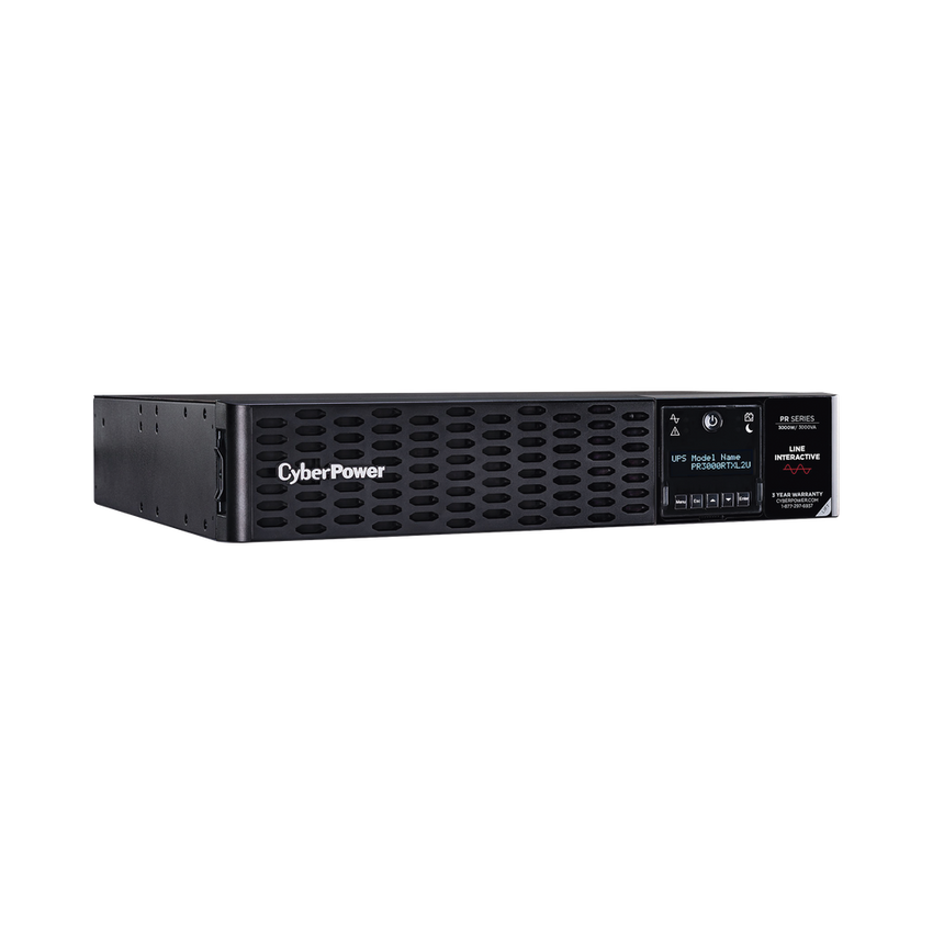UPS de 3000 VA/3000 W, Topología Línea Interactiva, Entrada 120 Vca NEMA L5-30P, Onda Senoidal Pura, Torre o Rack de 2 UR, Con 8 Tomas 5-20R y 1 L5-30R