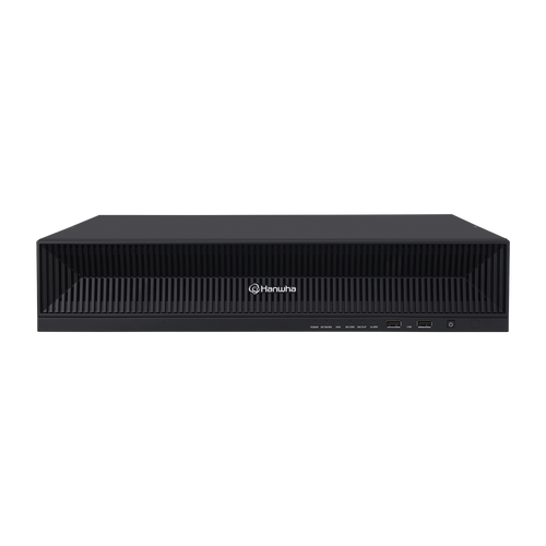 NVR 32 Megapixel (8K) / 32 Canales IP / Soporta 8 Discos Duros / H.265 & Wisestream / Wisenet P2P / ONVIF / Compatible con Cámaras IA / Salida HDMI en 4K