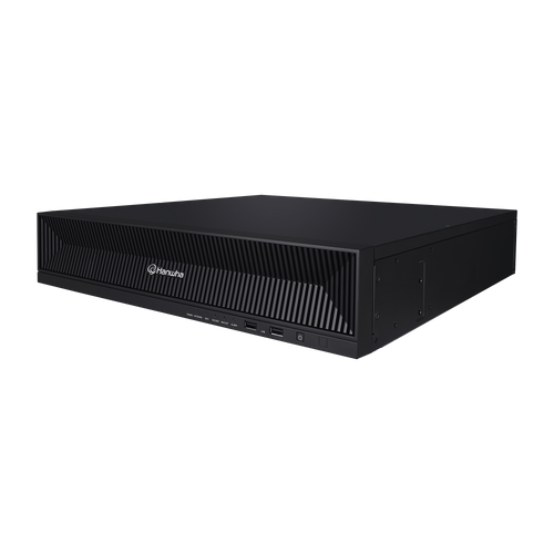 NVR 32 Megapixel (8K) / 32 Canales IP / Soporta 8 Discos Duros / H.265 & Wisestream / Wisenet P2P / ONVIF / Compatible con Cámaras IA / Salida HDMI en 4K