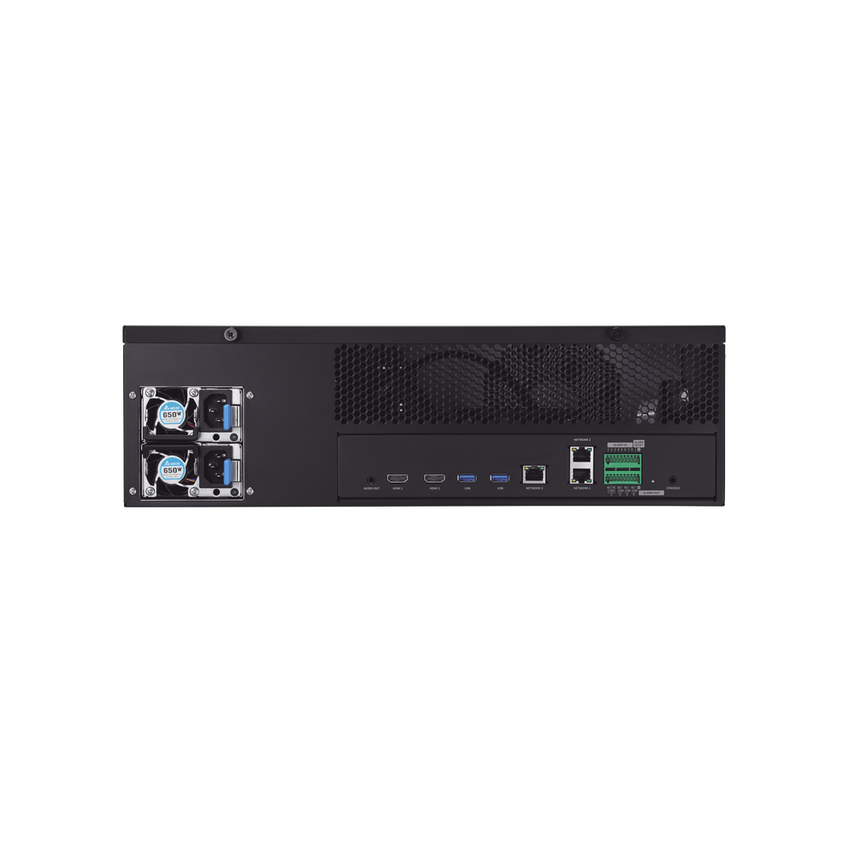 NVR 32 Megapixel (8K) / 32 Canales IP / Soporta 8 Discos Duros / H.265 & Wisestream / Wisenet P2P / ONVIF / Compatible con Cámaras IA / Salida HDMI en 4K