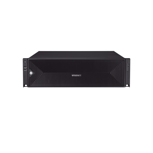 NVR 32 Megapixel (8K) / 32 Canales IP / Soporta 8 Discos Duros / H.265 & Wisestream / Wisenet P2P / ONVIF / Compatible con Cámaras IA / Salida HDMI en 4K