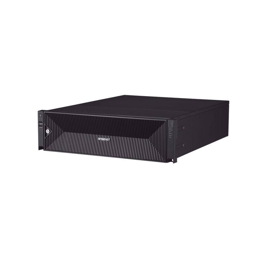 NVR de 64 canales /  Hasta 32 MP / H.265 & Wisestream / Procesamiento 400 Mbps / 3 Puertos de Red / Raid 5-6 / 16 bahias para disco duro (no incluidos)