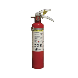 Extintor Desechable de Polvo Químico Seco | Fuegos Clase A, B y C | Talleres y Garaje | Pieza de 2 lb