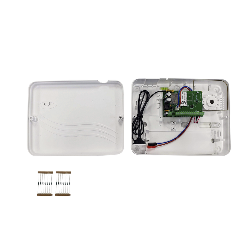 Panel de Alarma Cloud Híbrido 4G LTE / 8 Zonas Cableadas, 32 Inalámbricas / INCLUYE 2 AÑOS 3G/4GLTE ILIMITADOS / Programación 100% vía WEB / ALTA SEGURIDAD