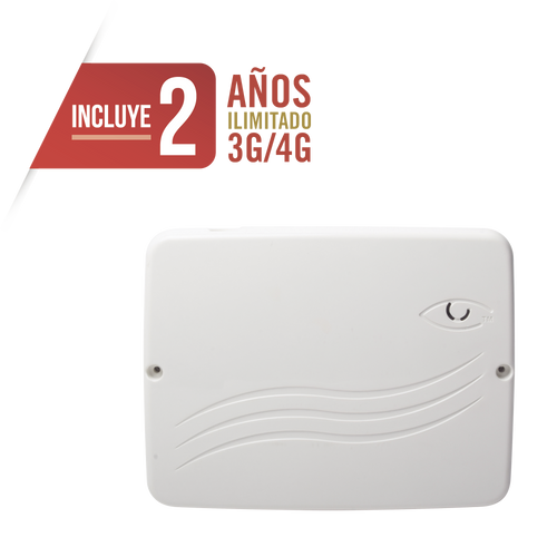 Panel de Alarma Cloud Híbrido 4G LTE / 8 Zonas Cableadas, 32 Inalámbricas / INCLUYE 2 AÑOS 3G/4GLTE ILIMITADOS / Programación 100% vía WEB / ALTA SEGURIDAD