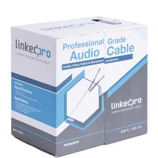 Cable para Audio Profesional de 2 Conductores Calibre 18 para Aplicaciones de Audio y Automatizaci�n Bobina de 152 Metros (500 Pies)
