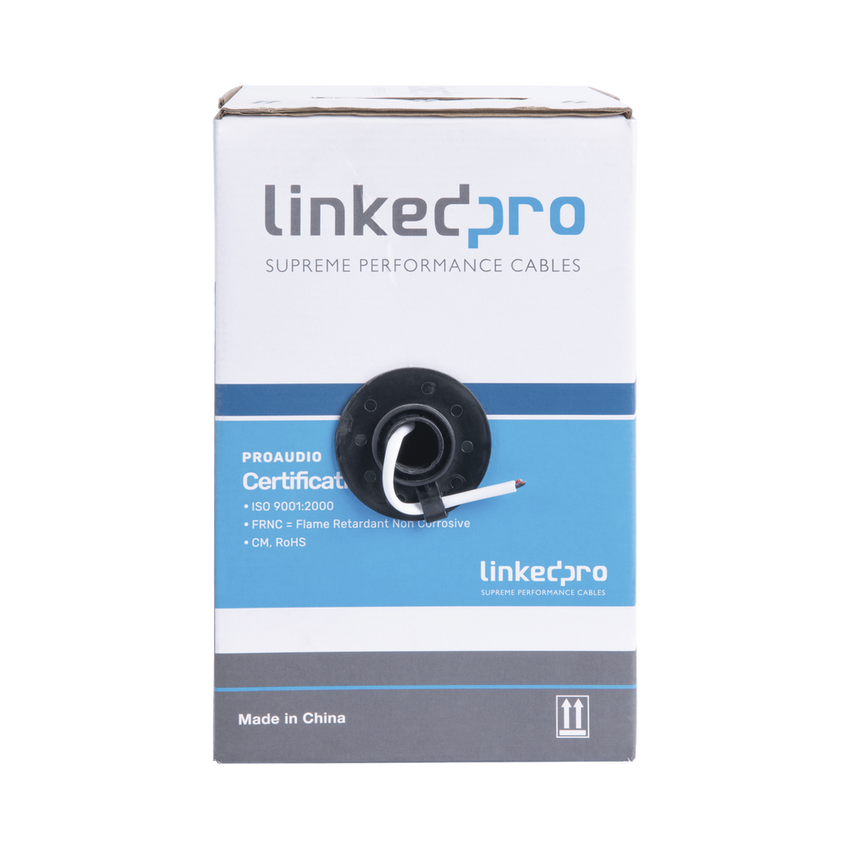 Cable para Audio Profesional de 2 Conductores Calibre 18 para Aplicaciones de Audio y Automatizaci�n Bobina de 152 Metros (500 Pies)