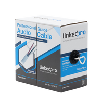 Cable para Audio Profesional Calibre 18 en 2 Hilos 100% Cobre, Blindado Perfecto para Bocinas y Micr�fonos, Bobina de 152 Metros (500 Pies)