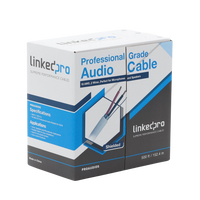 Cable para Audio Profesional Calibre 18 en 2 Hilos 100% Cobre, Blindado Perfecto para Bocinas y Micr�fonos, Bobina de 152 Metros (500 Pies)