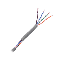 Cable Cat5e de Alto Rendimiento, con Certificaciones ETL, UL, Color Gris, de 100 Metros (328 Pies) para Aplicaciones en CCTV, Redes de Datos. Uso Interior.