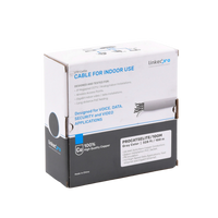 Bobina de Cable de 100 Metros (328.08 Pies), Cat5e, 24 AWG, Color Gris, UL, para Aplicaciones en Videovigilancia, Redes de Datos. Uso Interior