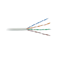 Cable Cat5e de Alto Rendimiento Certificaciones ETL, UL, de 152.5 Metros (500 Pies) de Color Blanco, para Aplicaciones en Video Vigilancia, Redes de Datos. Uso Interior.