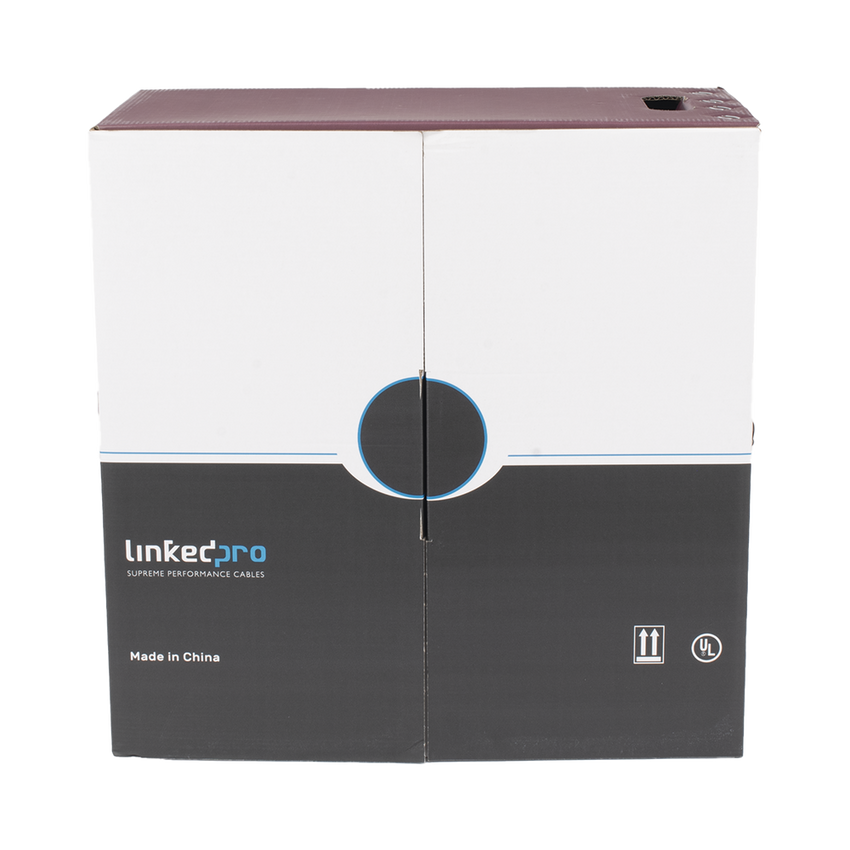 Bobina de Cable UTP 305 Metros (1000 Pies), Cat5e con Doble Forro, para Exterior, Climas Extremos, Color Negro