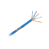 Bobina de Cable U/UTP Cat6A de 305 Metros (1000 Pies), Color Azul, CM, Soporta 10G-BaseT para Transmisión de Frecuencias de Hasta 500MHz, UL