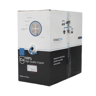 Bobina de Cable U/UTP Cat6A de 305 Metros (1000 Pies), Color Azul, CMR, Soporta 10G-BaseT para Transmisión de Frecuencias de hasta 500MHz, UL