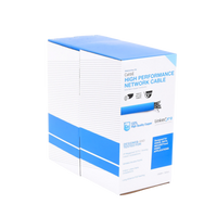 Bobina de Cable de 305 Metros (1000 Pies) Cat6, CM, 24 AWG, Alto Rendimiento, ETL, UL, Color Azul, Super Flexible, para Aplicaciones de Videovigilancia, Video HD, y Redes de Datos. Uso Interior