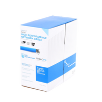 Bobina de Cable de 305 Metros (1000 Pies) Cat6, CM, 24 AWG, Alto Rendimiento, ETL, UL, Color Azul, Super Flexible, para Aplicaciones de Videovigilancia, Video HD, y Redes de Datos. Uso Interior