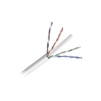 Bobina de Cable de 152 Metros (500 Pies) Cat6+ Calibre 23 Alto Desempeño, Super Flexible, UL, Color Blanco, para Aplicaciones de Video Vigilancia y Redes de Datos