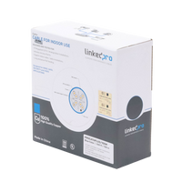 Cable Cat6+ Calibre 23 Alto Rendimiento, ETL, UL, Color Azul, de 100 Metros (328.08 Pies), Super Flexible, para Aplicaciones de CCTV, Video HD, y Redes de Datos.