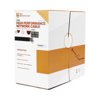 Bobina de Cable de 152.5 Metros (500 Pies) Cat6+ Calibre 23 Alto Desempeño, Super Flexible, UL, Color Azul, para Aplicaciones de Video Vigilancia, HD, y Redes de Datos. Uso Interior.