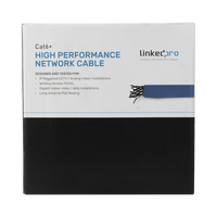 Bobina de Cable de 305 Metros (1000 Pies) Cat6+ Blindado F/UTP, CM, Calibre 23 Alto Rendimiento, ETL, UL, Color Azul, Super Flexible, para Aplicaciones de Video Vigilancia, Video HD, y Redes de Datos. Uso Interior.
