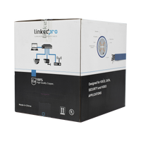 Bobina de cable de 305 metros Cat6+ Blindado F/UTP, CM, CALIBRE 23 ALTO RENDIMIENTO, ETL,UL, color azul, super flexible, para aplicaciones de video vigilancia, video HD, y redes de datos. Uso interior.