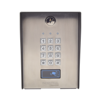Teclado exterior/interior antivandálico, 3 relevadores, 50 códigos de visitantes, 1200 usuarios