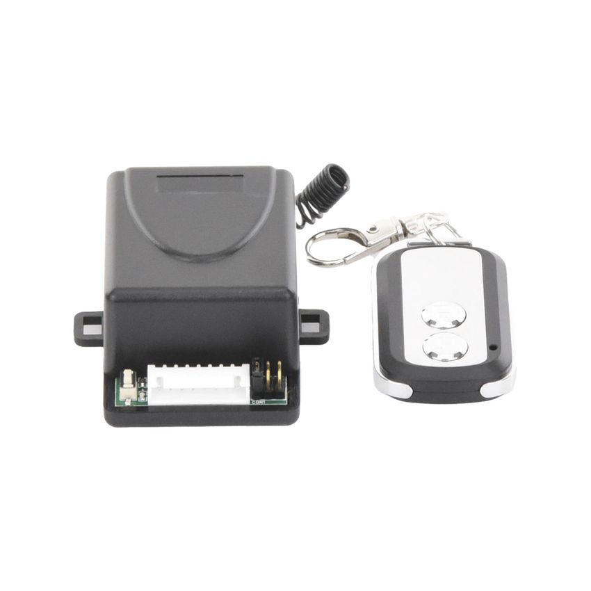 Receptor con 2 Relevadores y Control Remoto hasta 50 metros.