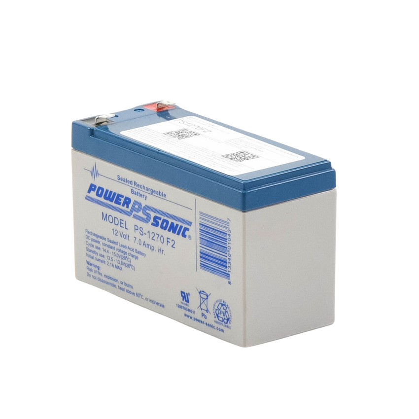 Batería 12V Recargable, 12AH, Para Respaldo, Tecnologías AGM/VRLA, 5 Años Vida Útil, Terminales tipo F2, Reconocida UL , Sin Mantenimiento, Sin Derrames