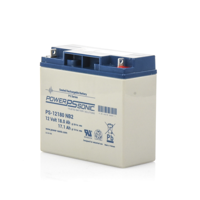 Batería 12V, 18AH, Para Respaldo, Tecnologías AGM/VRLA, Diseño De Vida Útil 5 Años, Terminales Tipo NB2, Listada UL, Libre De Mantenimiento