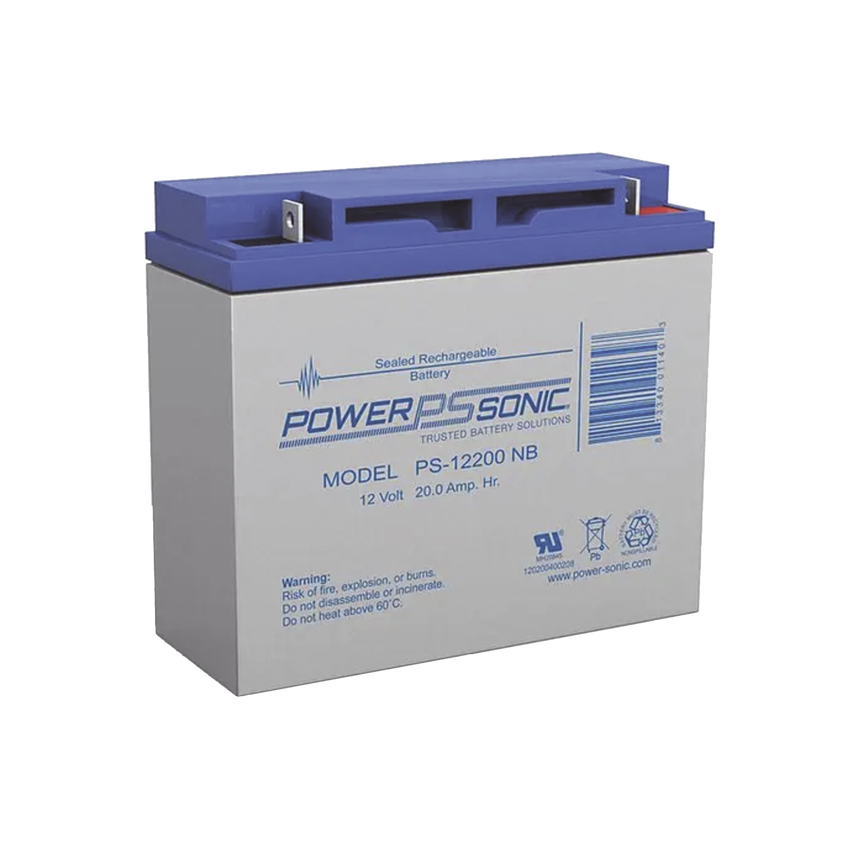Batería 12V, 20AH, Para Respaldo, Tecnologías AGM/VRLA, 5 Años Vida Útil, Terminales NB2, Reconocida UL