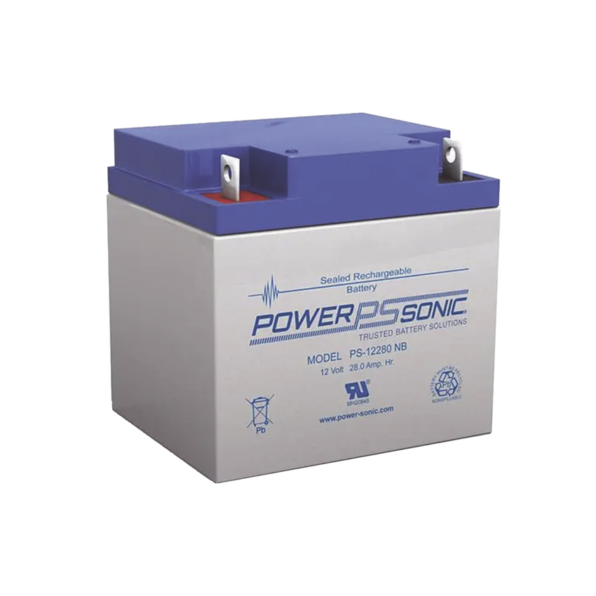 Batería 12V, 28AH, Para Respaldo, Tecnologías AGM/VRLA, 5 Años Vida Útil, Terminales NB, Reconocida UL