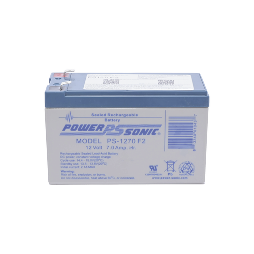 Batería 12V, 7AH, Para Respaldo, Tecnologías AGM/VRLA, 5 Años Vida Útil, Terminales F2, Reconocida UL