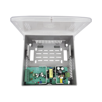 Fuente de Poder con Gabinete de 4 Salidas de 11 - 15 Vcc / 5 Amper /  Voltaje de Entrada: 96 - 264 Vca / Soporta Protección contra Sobrecorriente de Salida, Protección contra Cortocircuito / Led Indicador