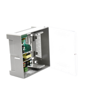 Fuente de Poder con Gabinete de 4 Salidas de 11 - 15 Vcc / 5 Amper /  Voltaje de Entrada: 96 - 264 Vca / Soporta Protección contra Sobrecorriente de Salida, Protección contra Cortocircuito / Led Indicador