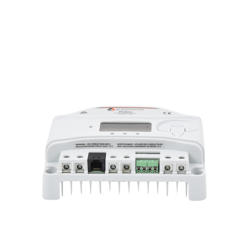 Controlador de carga y descarga 12-24 Vcc, 30 Amp